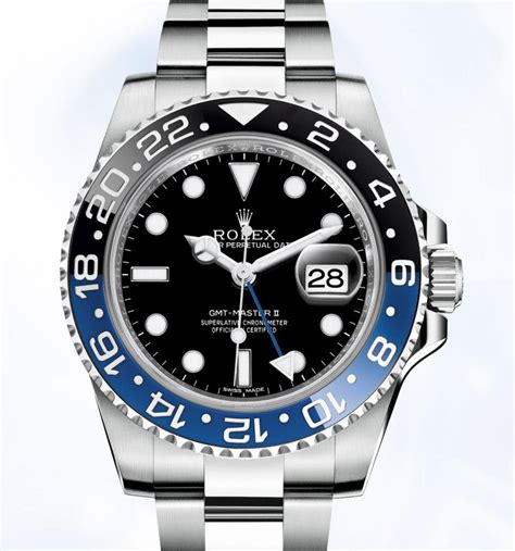 rolex gmt master ii black and blue bezel price